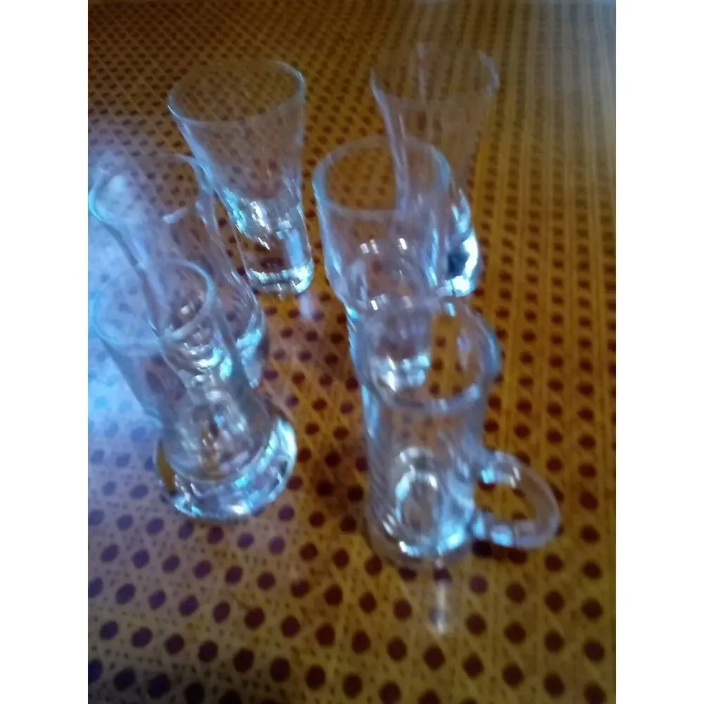 Set of 6 Vintage Assorted Shot Glasses.